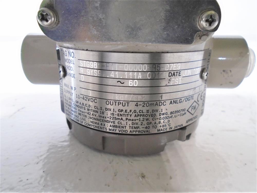 Yamatake 0 - 60 PSI Differential Pressure Transmitter STG981-E1T-00000-R5-D7E9